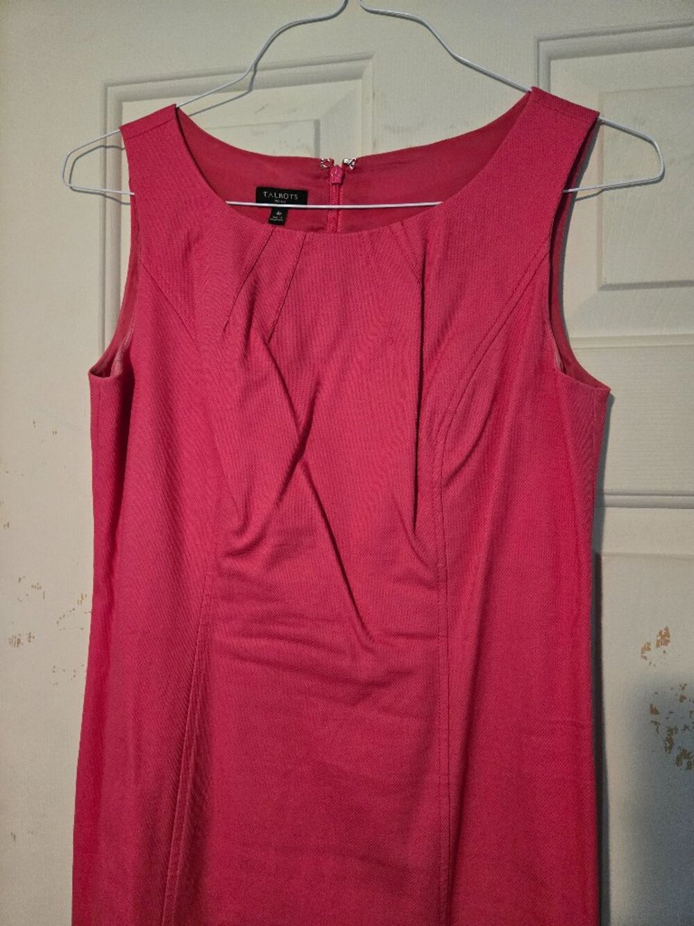 Dark pink fully lined Talbots sheath.  Size 4p